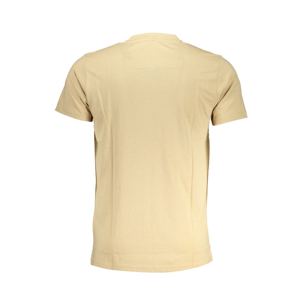 Cavalli Class Beige Cotton T-Shirt Cavalli Class