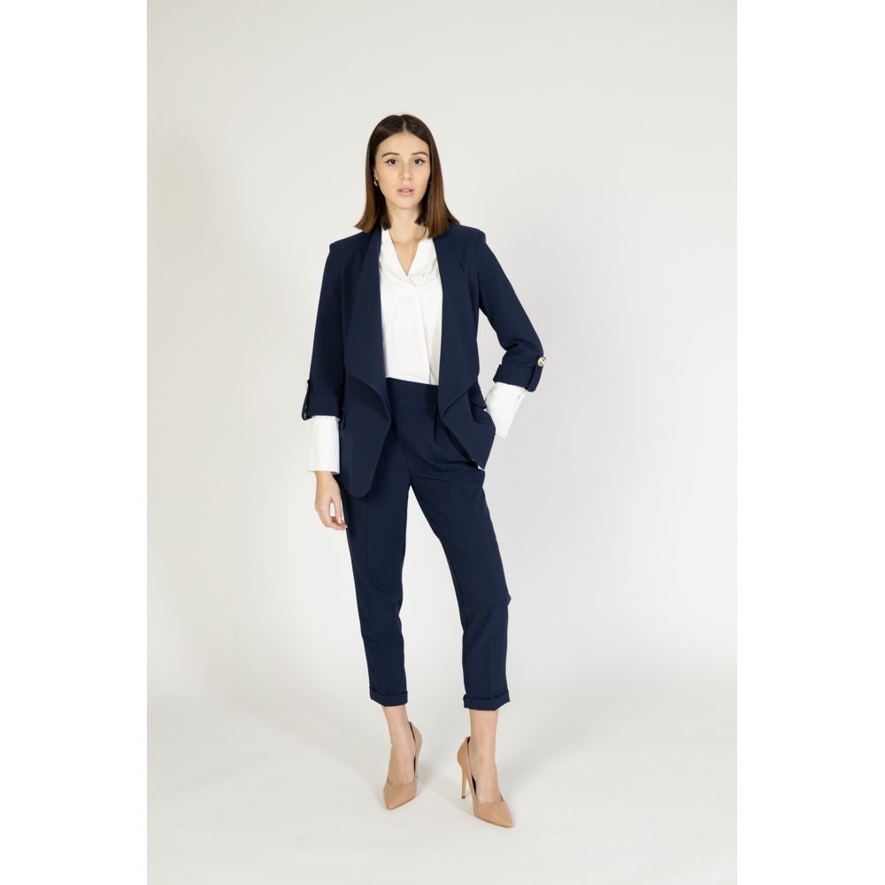 Rinascimento Blue Polyester Blazer Rinascimento