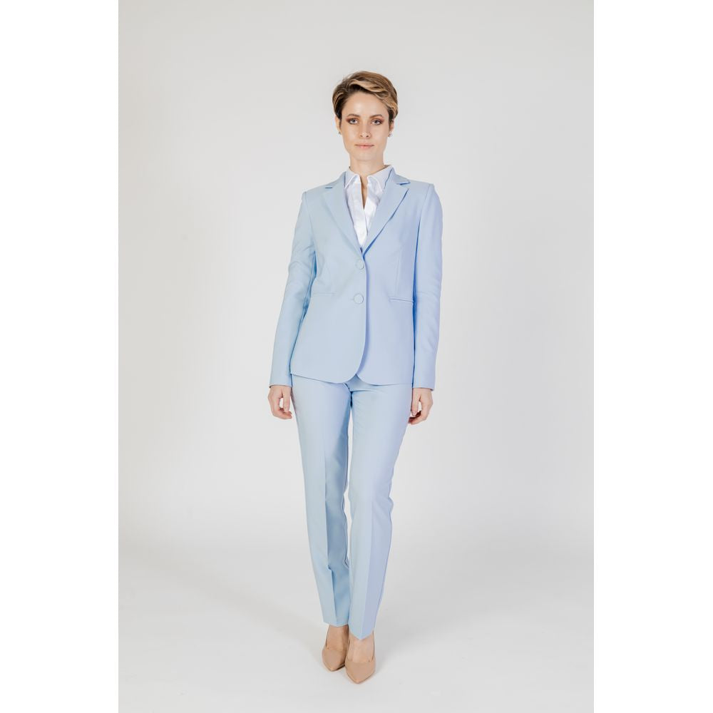 Sandro Ferrone Blue Polyester Blazer Sandro Ferrone