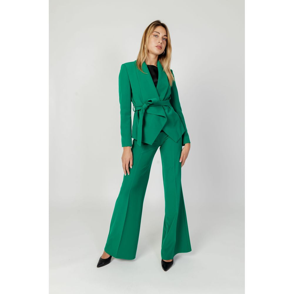 Sandro Ferrone Green Polyester Blazer Sandro Ferrone