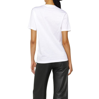Salvatore Ferragamo White Cotton T-Shirt