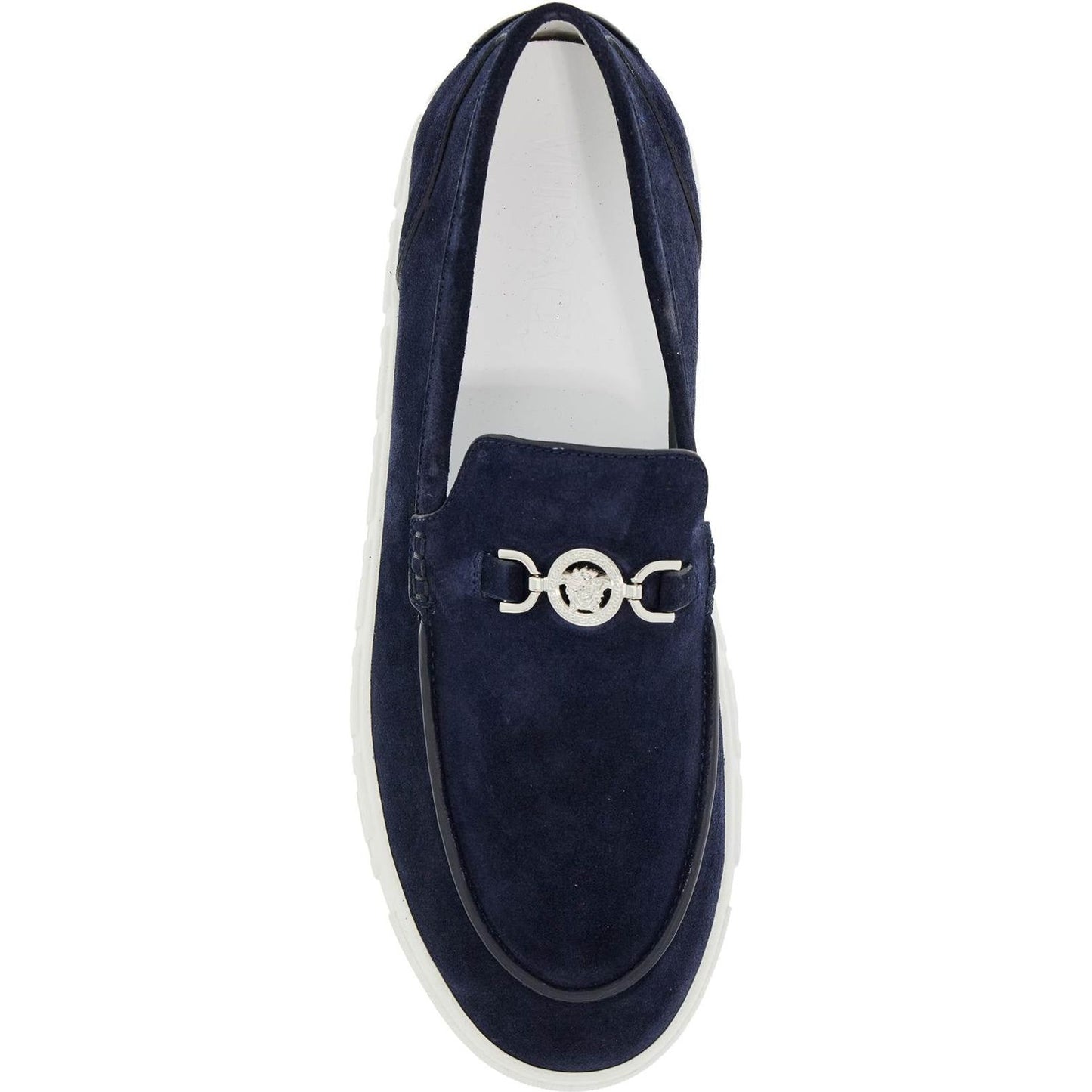 Versace medusa '95 greek moccasins suede leather Moccasins Versace