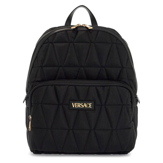 Versace quilted nylon backpack Backpacks Versace