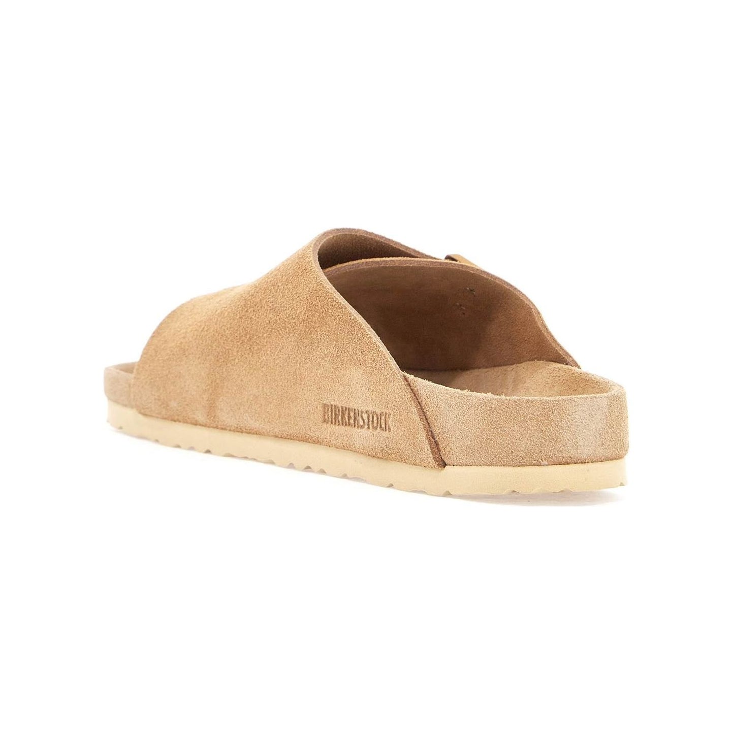 Birkenstock beige suede zurich sandals with adjustable buckles