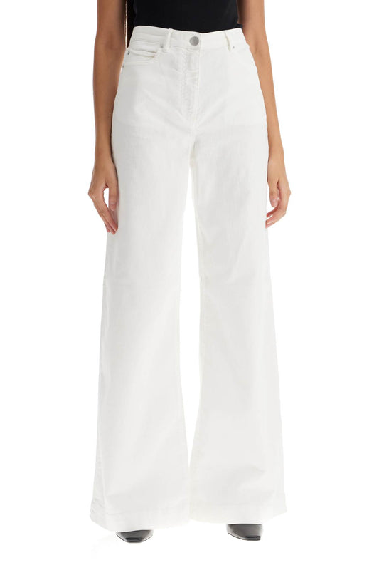 Pinko wide leg twill trousers in italian Trousers Pinko