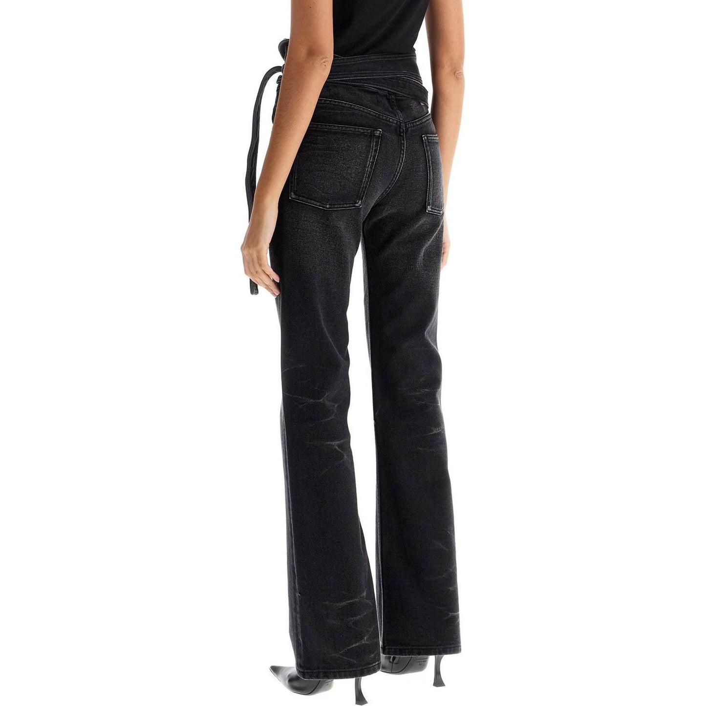 Y Project bootcut jeans with criss-cross Jeans Y Project