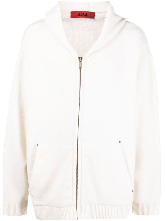 424 hoodie in white Topwear 424