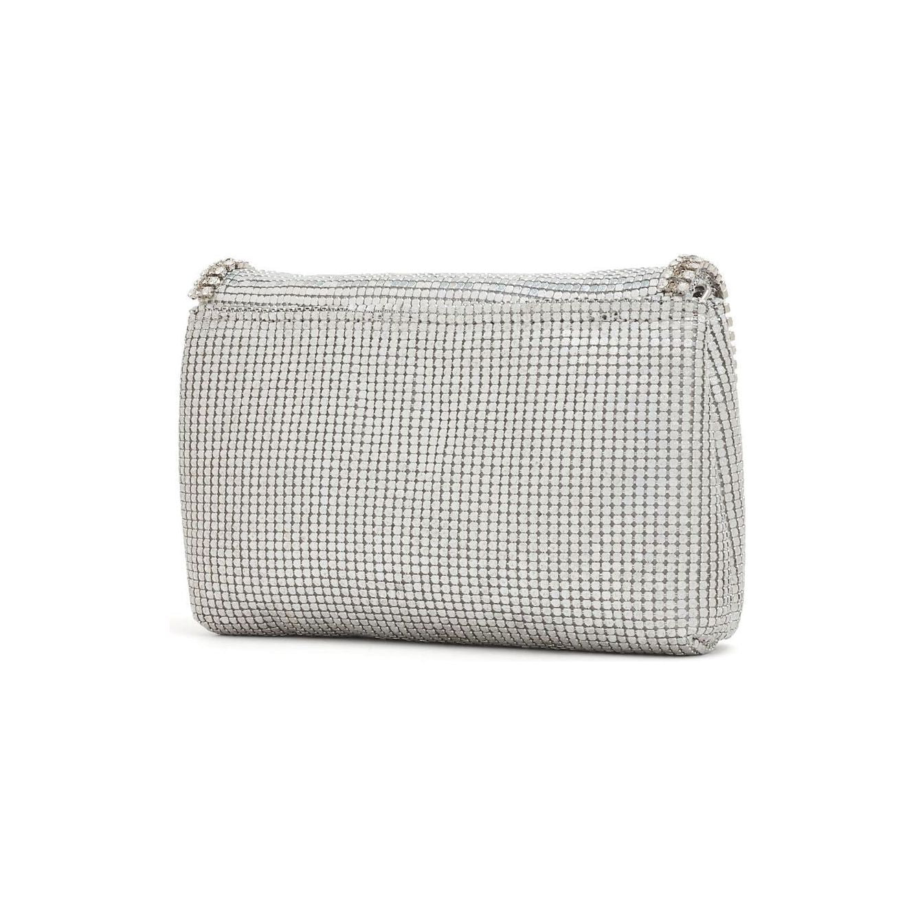 Rosantica crystal-embellished mesh Bag Silver Handbag Rosantica