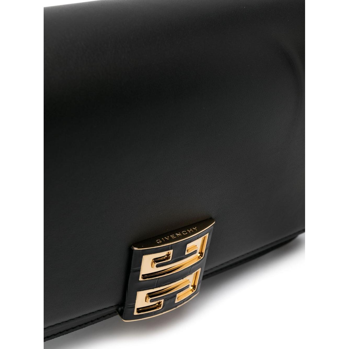 Givenchy logo-plaque leather shoulder Bag Black Shoulder Givenchy