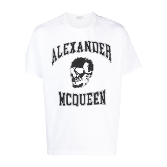 Alexander McQueen T-shirts and Polos White Topwear Alexander Mcqueen