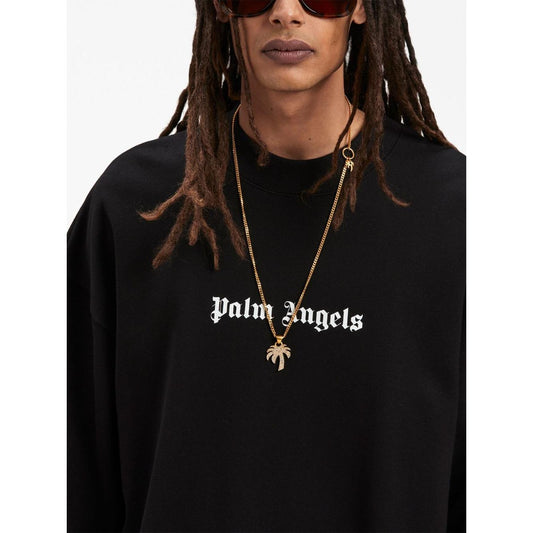 Palm Angels Sweaters Black Topwear Palm Angels