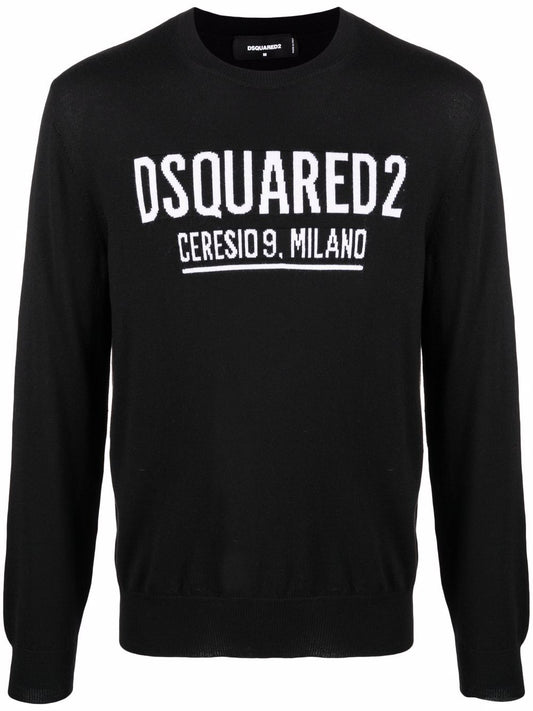 Dsquared2 Sweaters Black Topwear Dsquared2