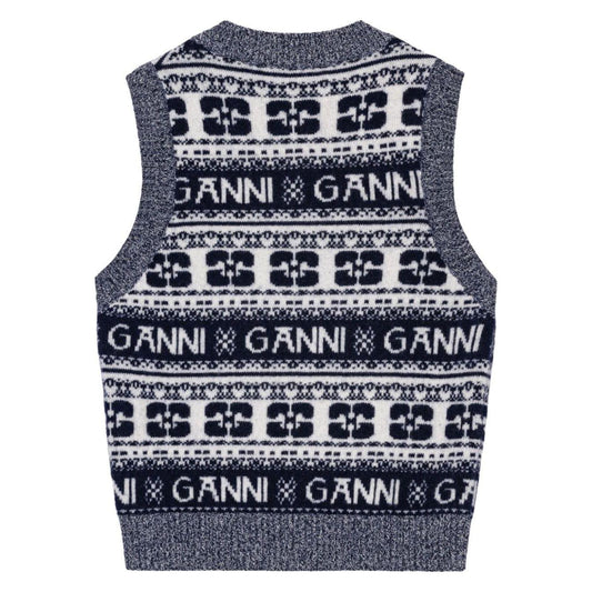 GANNI Sweaters Grey Topwear Ganni