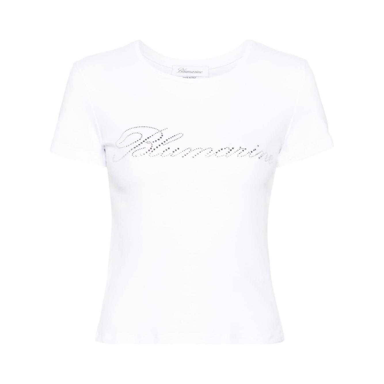 Blumarine T-shirts and Polos White Topwear Blumarine