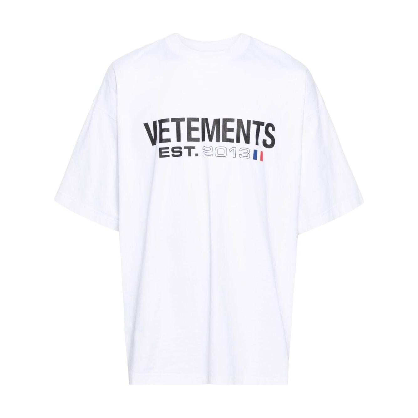 Vetements T-shirts and Polos White Topwear Vetements