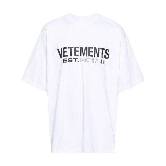 Vetements T-shirts and Polos White Topwear Vetements