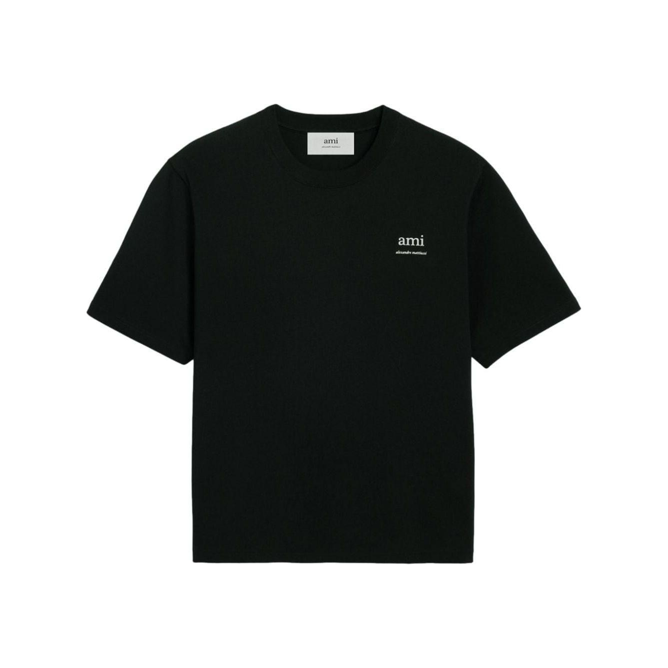 Ami Paris T-shirts and Polos Black Topwear Ami Paris