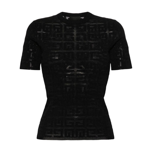 Givenchy monogram jacquard T-shirt Black Topwear Givenchy