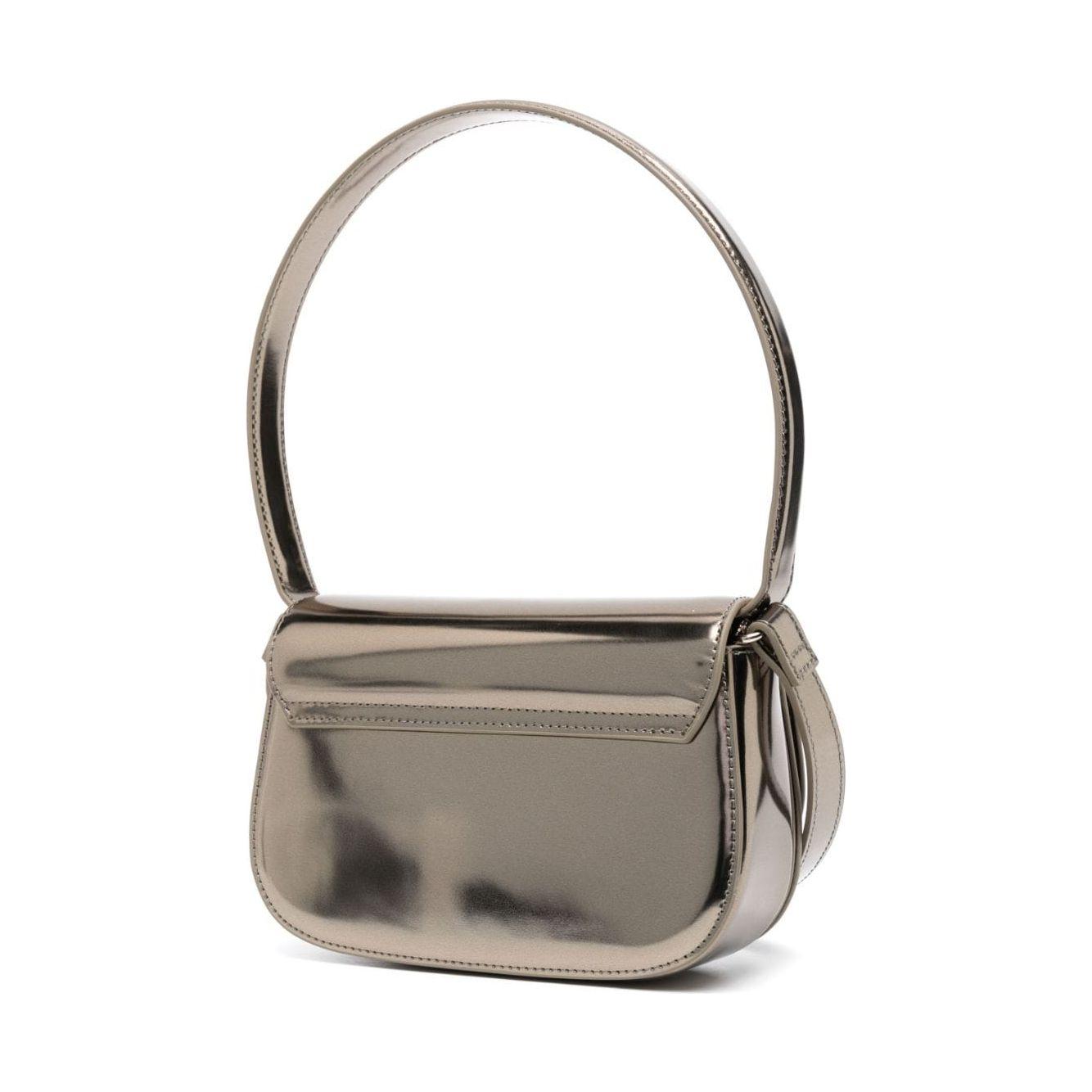 Diesel 1DR mirrored-leather shoulder Bag Golden Shoulder Diesel