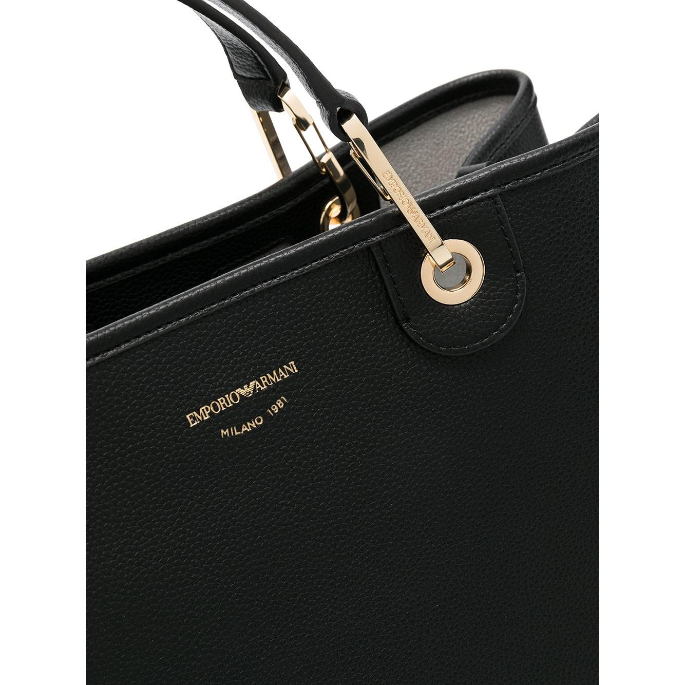 EMPORIO ARMANI CAPSULE Bags.. Black Shopper Emporio Armani