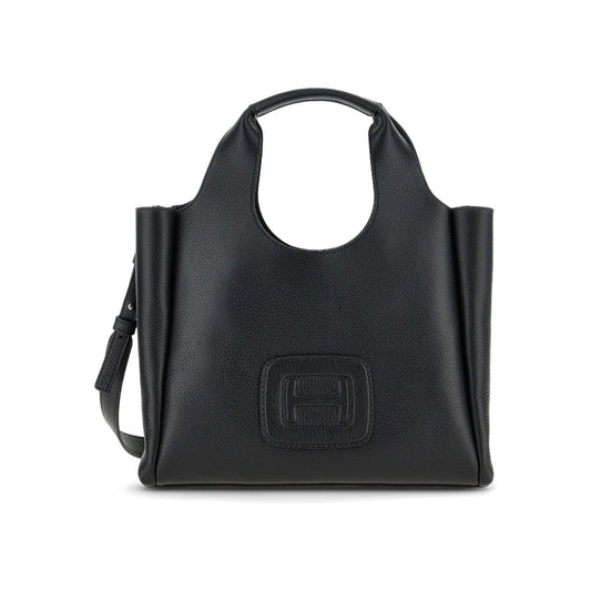 HOGAN PRE medium H-Bag logo-embossed tote Bag Black Shopper Hogan Pre