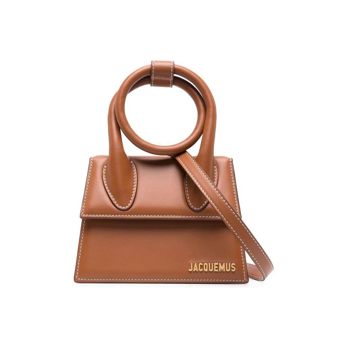 JACQUEMUS JACQUEMUS Le Chiquito Noeud shoulder bag Leather Brown Handbag JACQUEMUS