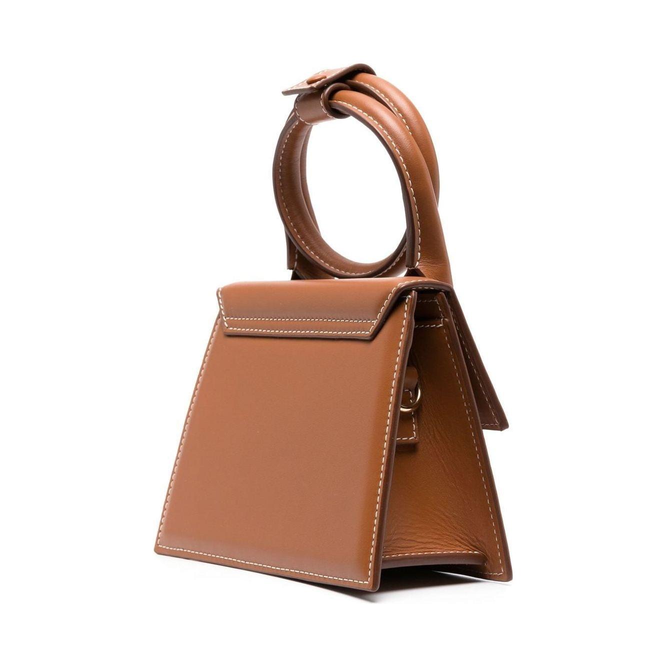 JACQUEMUS JACQUEMUS Le Chiquito Noeud shoulder bag Leather Brown Handbag JACQUEMUS