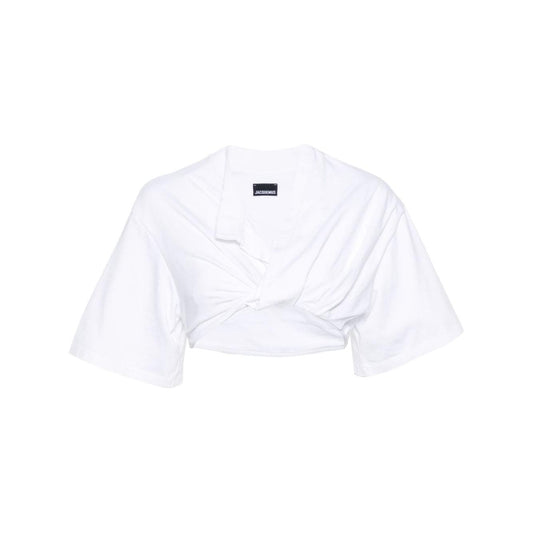 JACQUEMUS T-shirts and Polos White Topwear JACQUEMUS