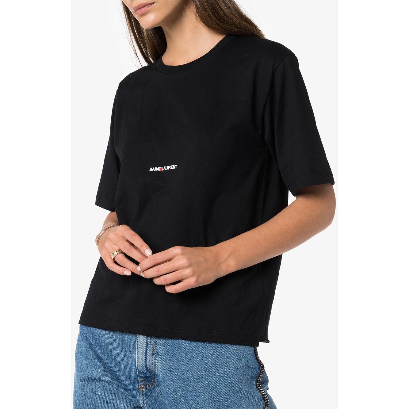 Saint Laurent  T-shirts and Polos Black Topwear Saint Laurent