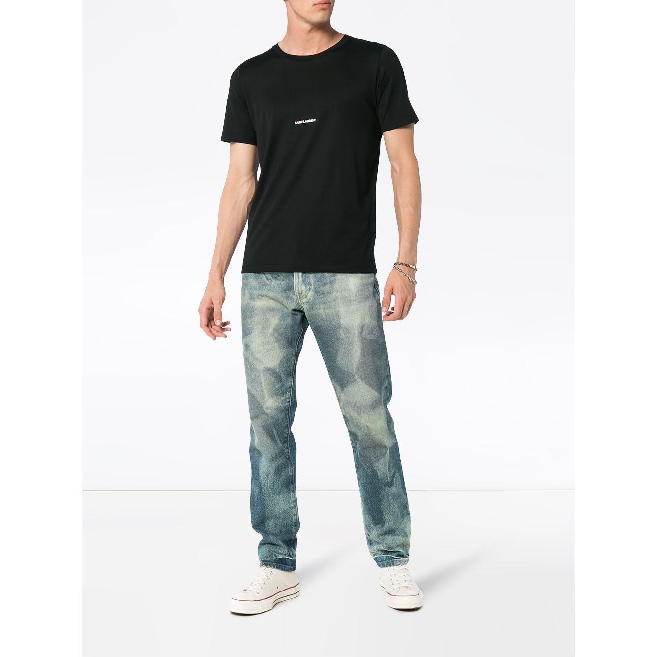 Saint Laurent  T-shirts and Polos Black Topwear Saint Laurent