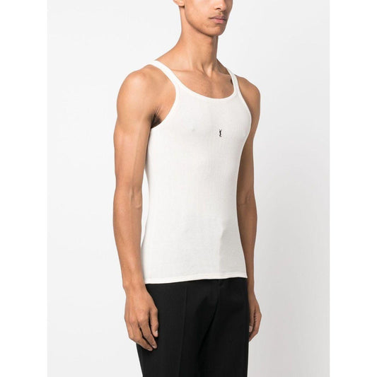 Saint Laurent  Top White Topwear Saint Laurent