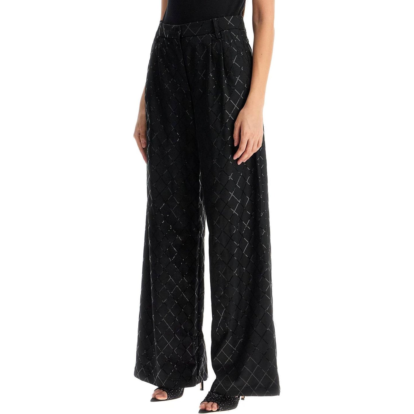 Rotate wide pants with sequins Trousers Rotate