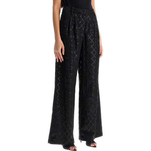 Rotate wide pants with sequins Trousers Rotate