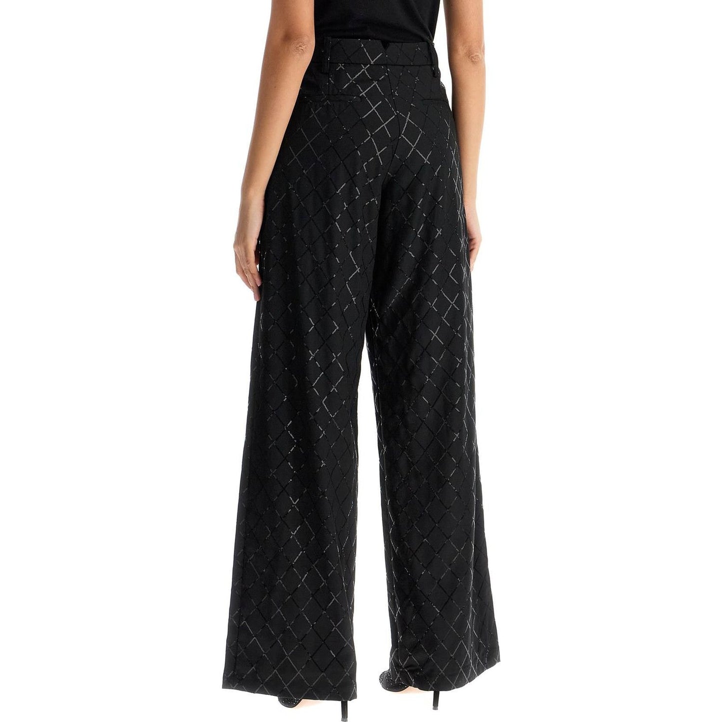 Rotate wide pants with sequins Trousers Rotate