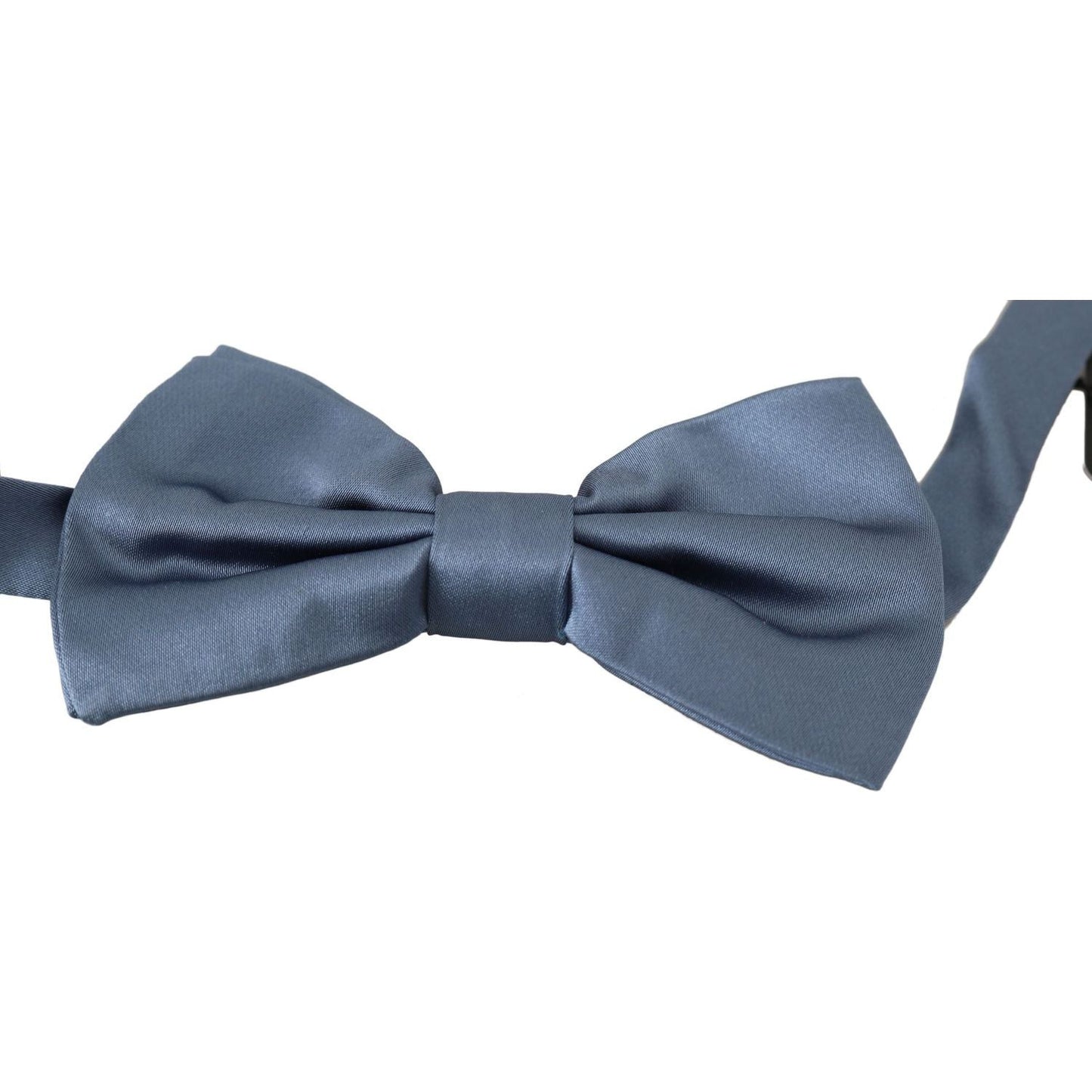 Dolce & Gabbana Blue 100% Silk Adjustable Neck Papillon Bow tie Dolce & Gabbana