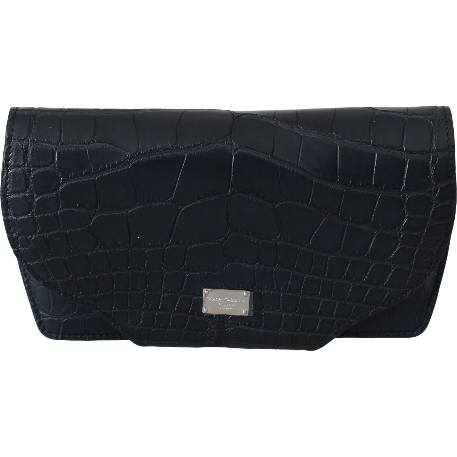 Dolce & Gabbana Blue Crocodile Eyewear Sunglasses Case Cover Pouch