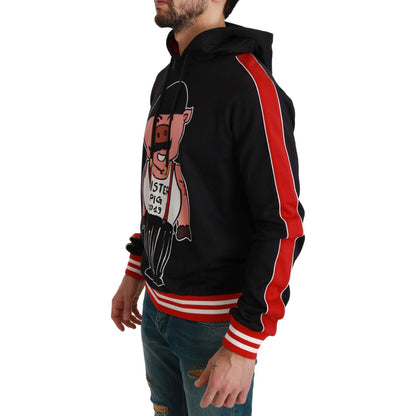 Dolce & Gabbana Black Pig of the Year Hooded Sweater Dolce & Gabbana