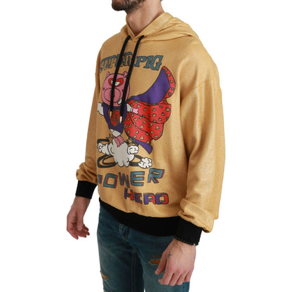 Dolce & Gabbana Gold Pig of the Year Hooded Sweater Dolce & Gabbana