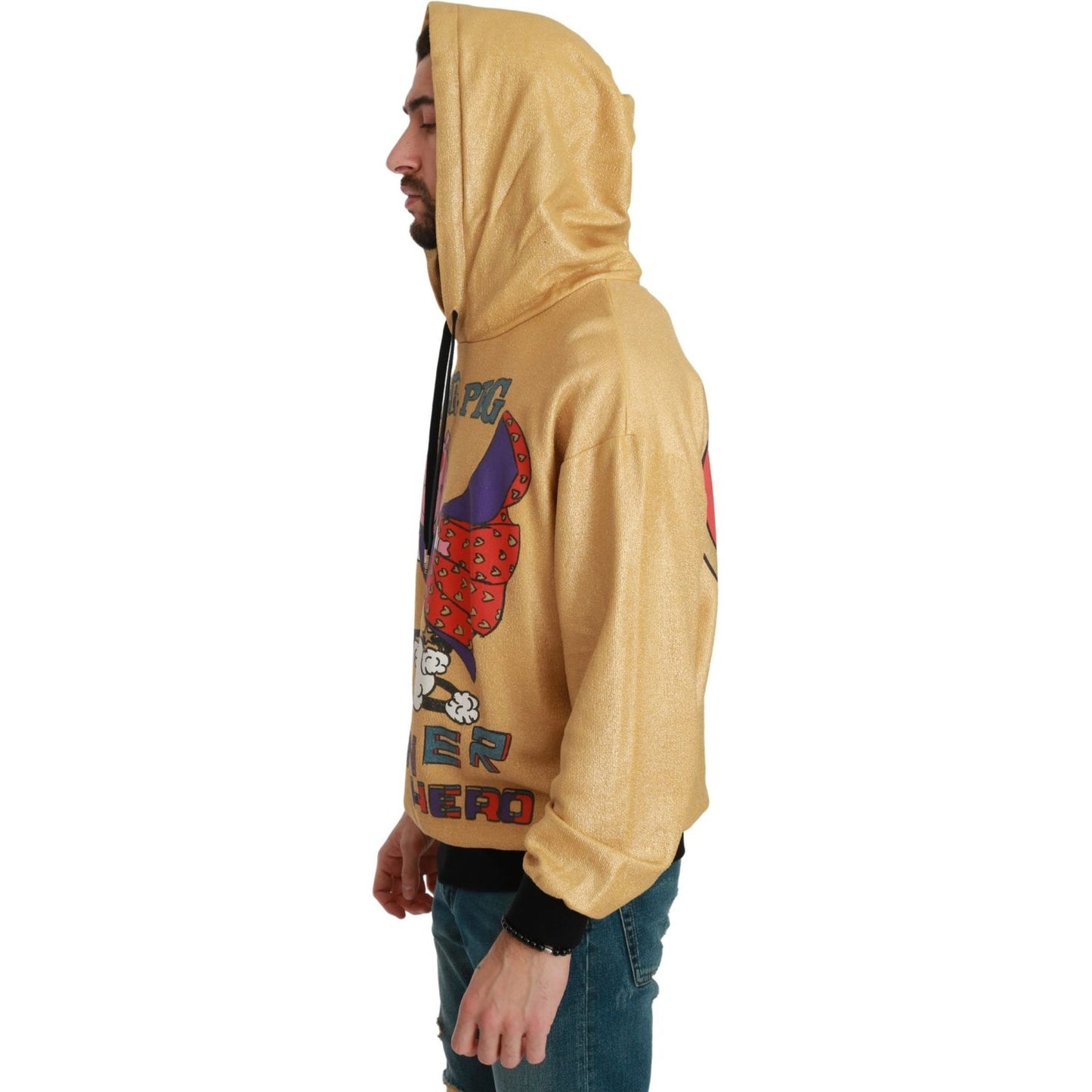 Dolce & Gabbana Gold Pig of the Year Hooded Sweater Dolce & Gabbana