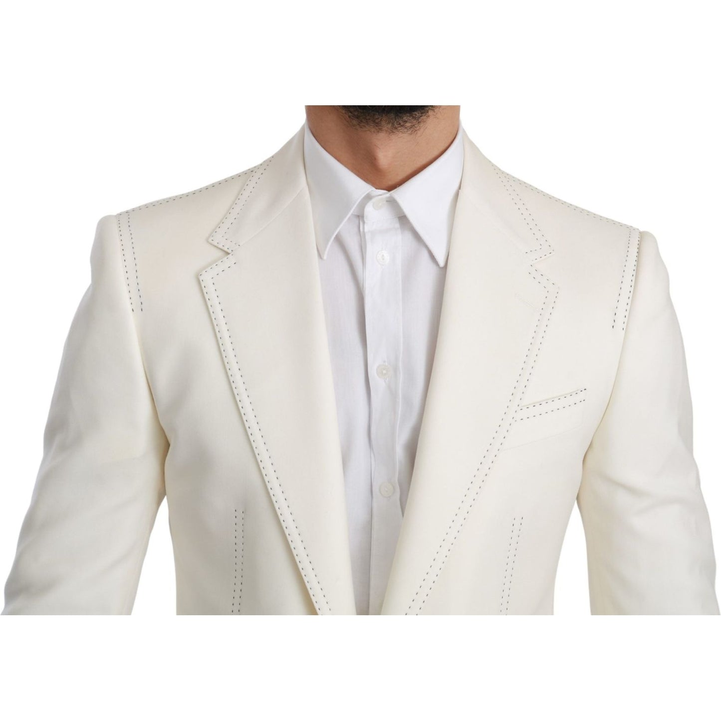 Dolce & Gabbana Elegant Slim Fit Virgin Wool Blazer Blazer Jacket Dolce & Gabbana