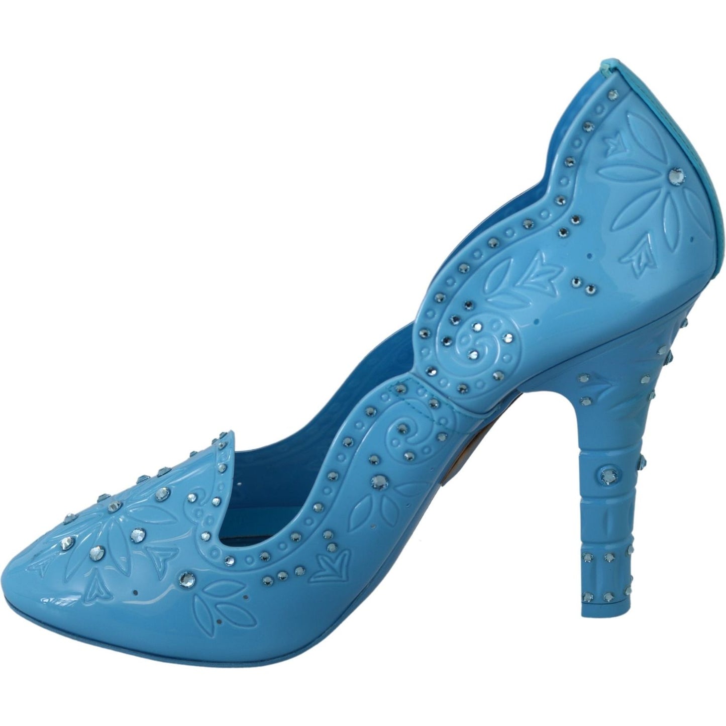 Dolce & Gabbana Crystal Embellished Blue Cinderella Pumps Dolce & Gabbana