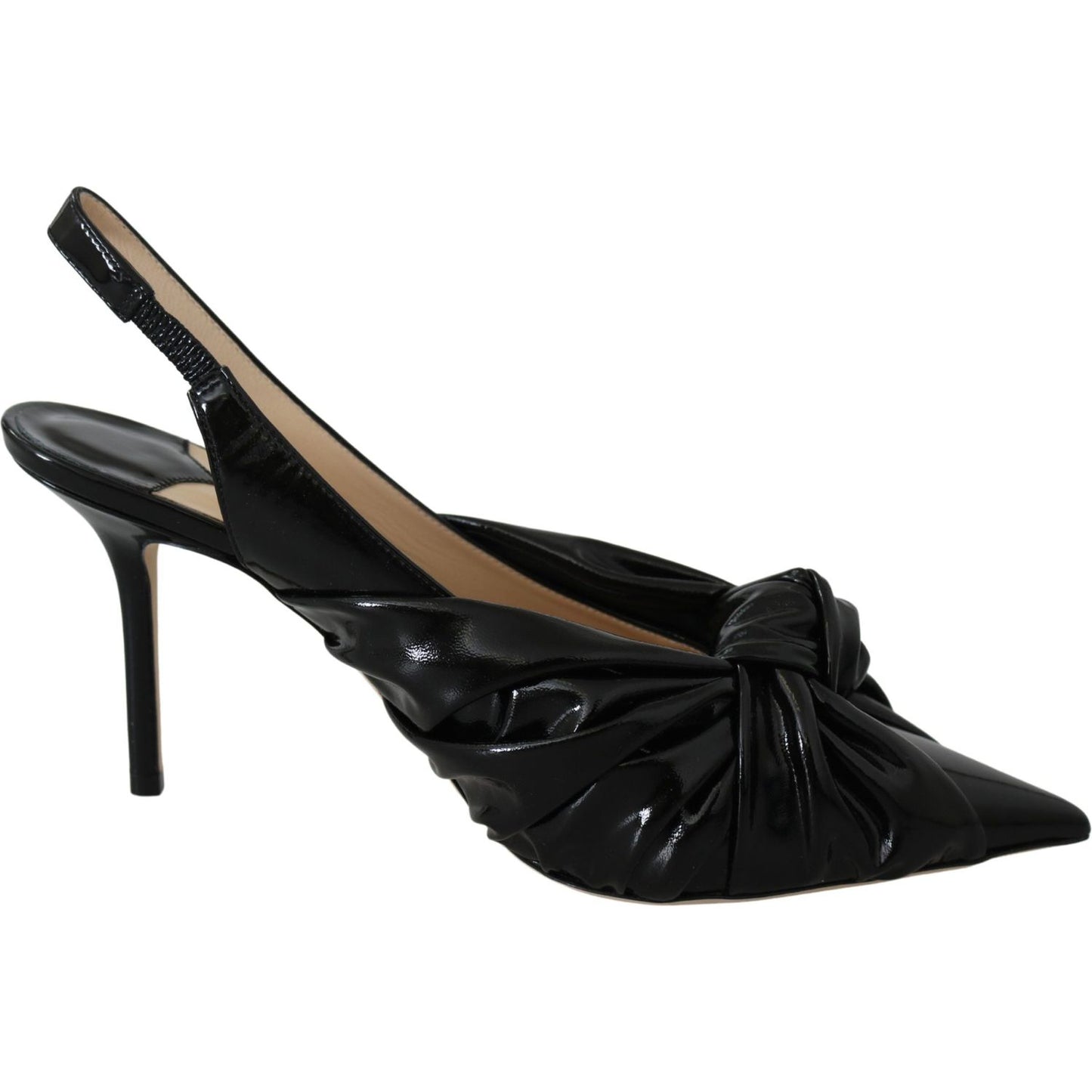 Jimmy Choo Elegant Black Leather Pointed Toe Pumps Shoes Jimmy Choo