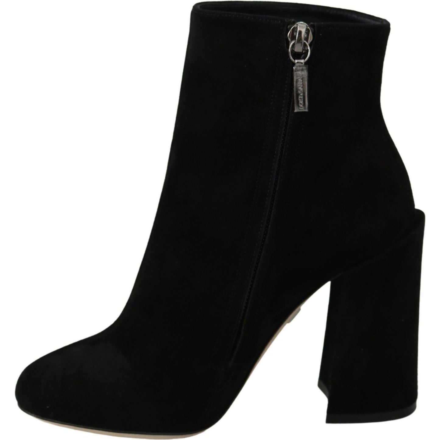 Dolce & Gabbana Embroidered Ankle Boots in Lambskin Suede Dolce & Gabbana