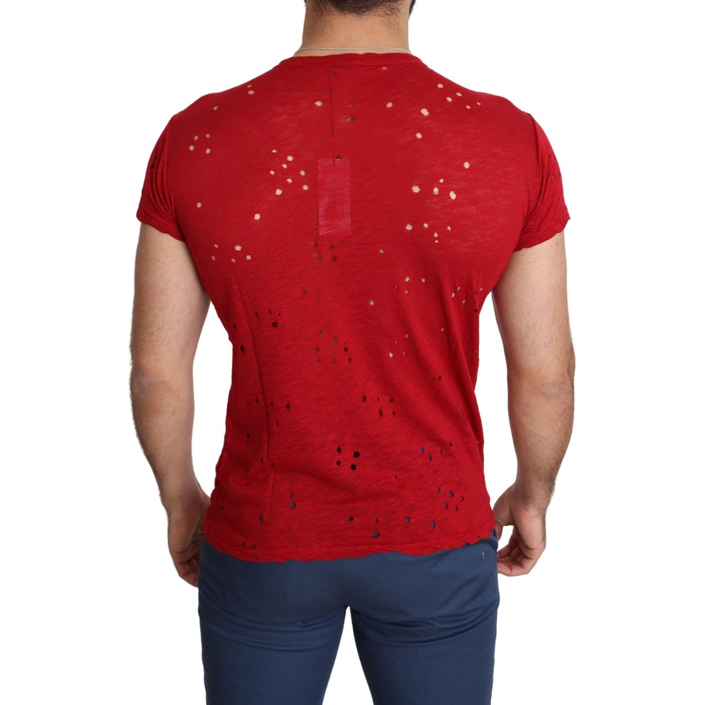 Guess Radiant Red Cotton Tee Perfect For Everyday Style Guess