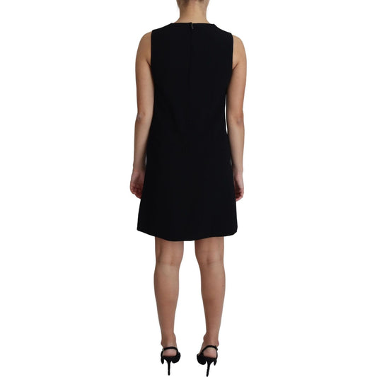 Dolce & Gabbana Elegant Sleeveless Black A-Line Mini Dress Dolce & Gabbana