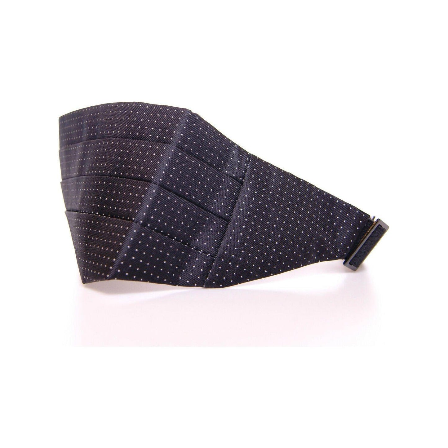 Dolce & Gabbana Elegant Black Silk Cummerbund with Polka Dots Dolce & Gabbana