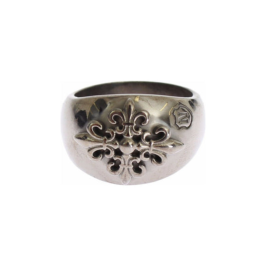 Nialaya Sterling Silver Rhodium Men's Statement Ring Ring Nialaya