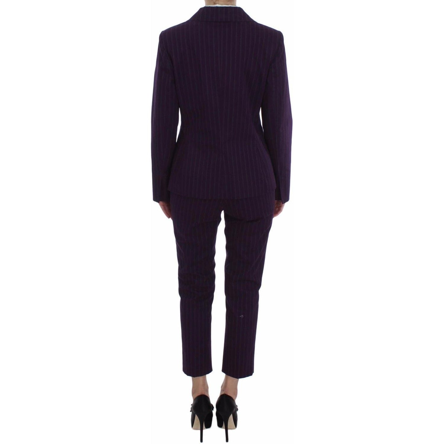 BENCIVENGA Elegant Striped Pant & Blazer Suit BENCIVENGA