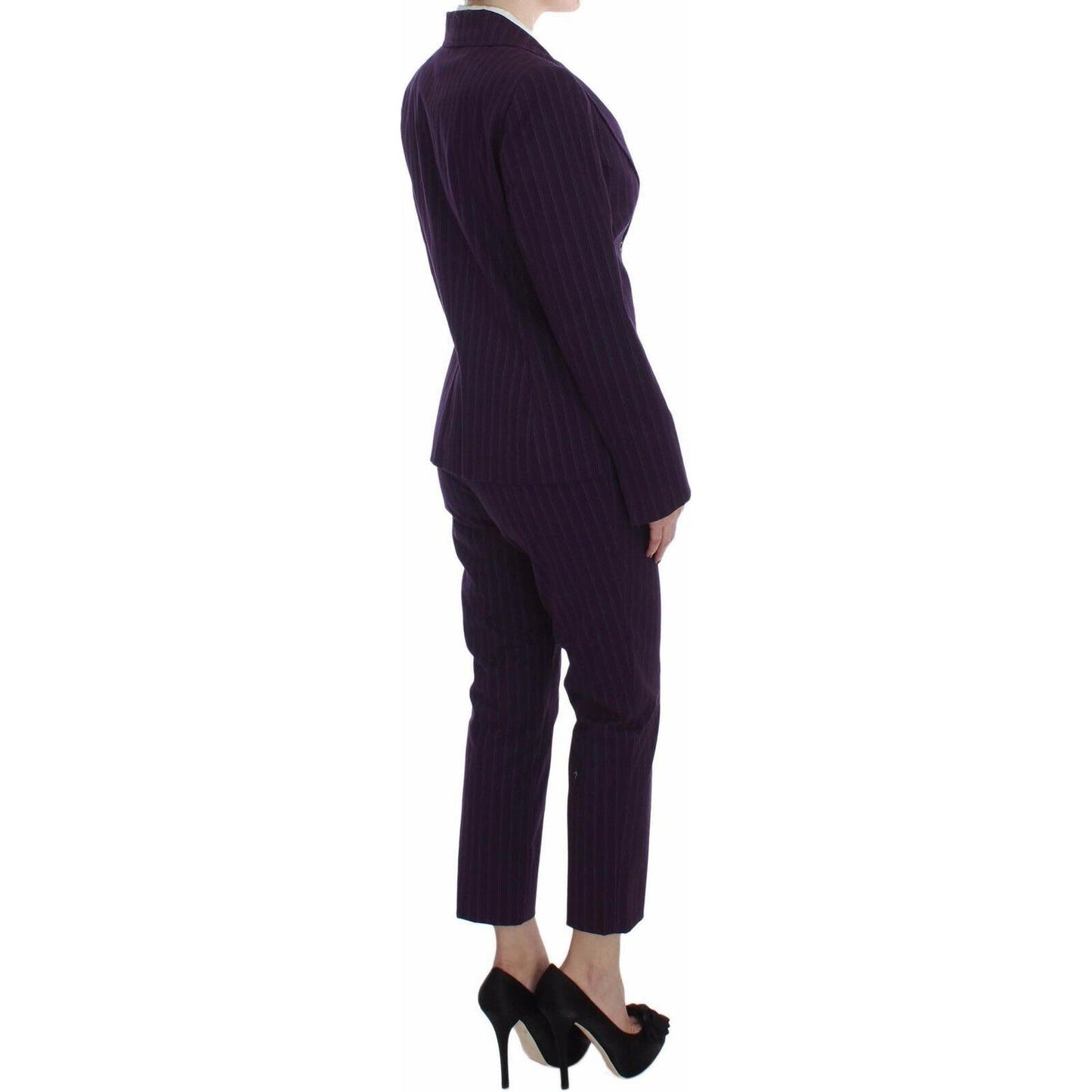 BENCIVENGA Elegant Striped Pant & Blazer Suit BENCIVENGA