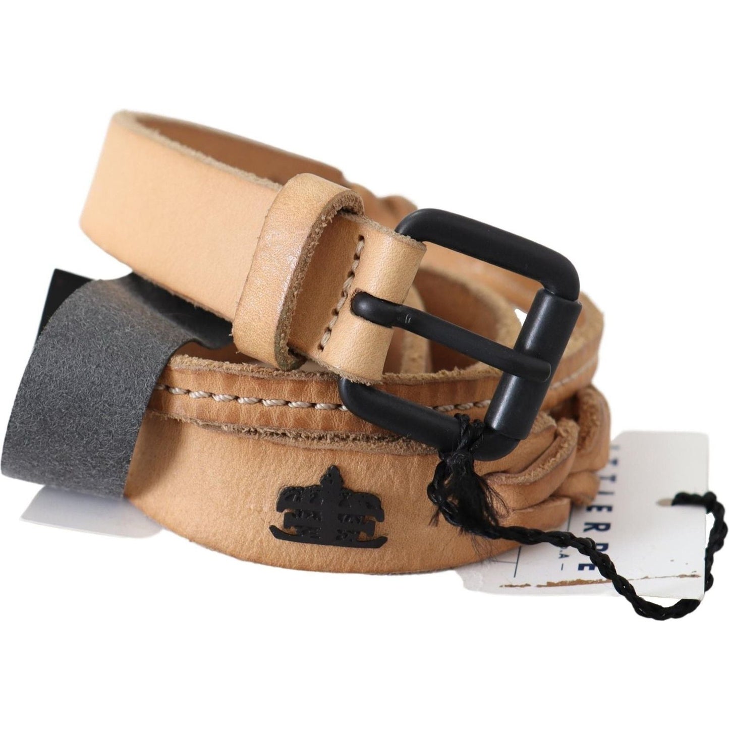 Scervino Street Elegant Brown Leather Fashion Belt Belt Scervino Street